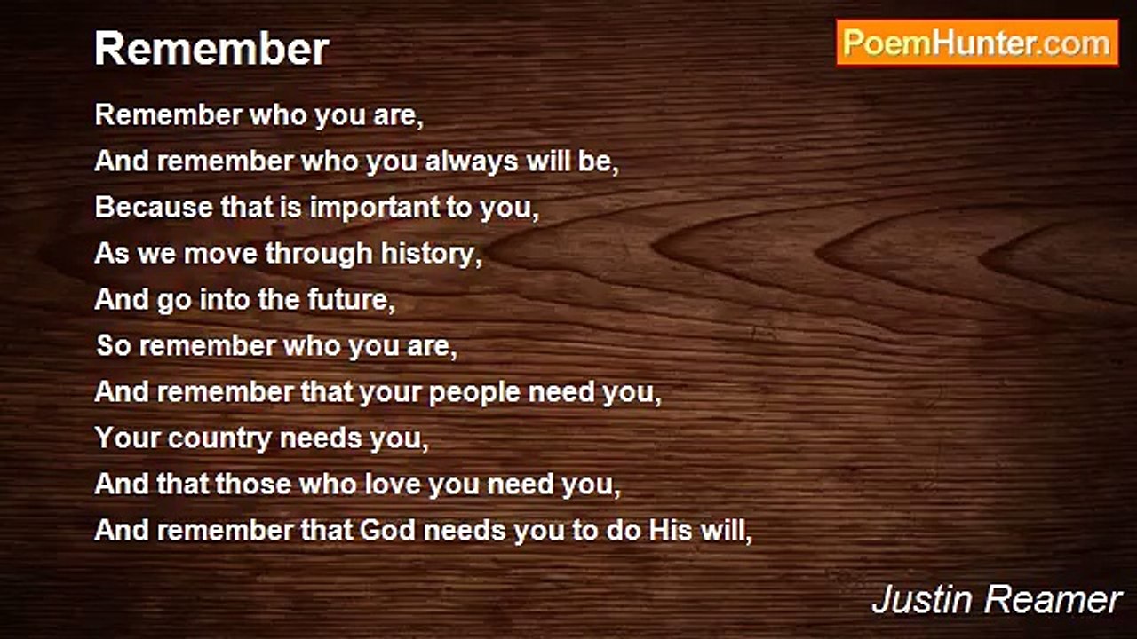 Justin Reamer - Remember
