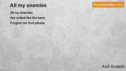 Asif Andalib - All my enemies