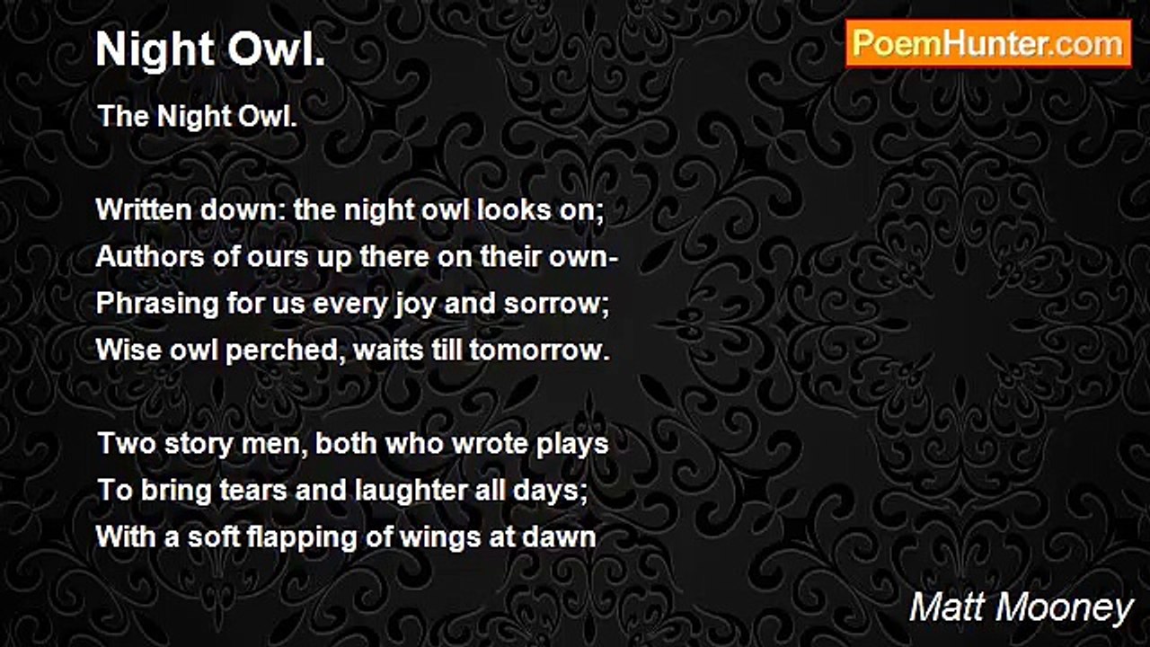 Matt Mooney - Night Owl.