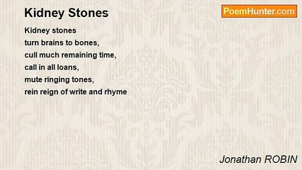Jonathan ROBIN - Kidney Stones