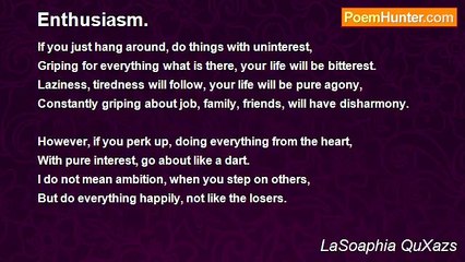 LaSoaphia QuXazs - Enthusiasm.