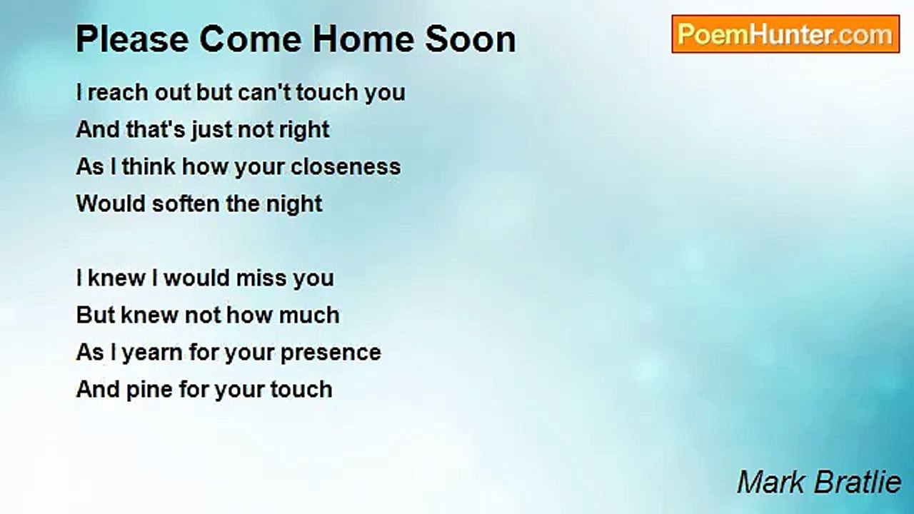 Mark Bratlie - Please Come Home Soon