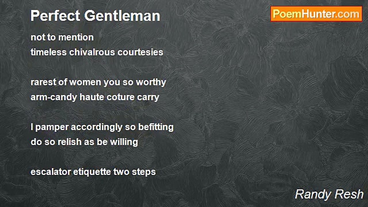Randy Resh - Perfect Gentleman