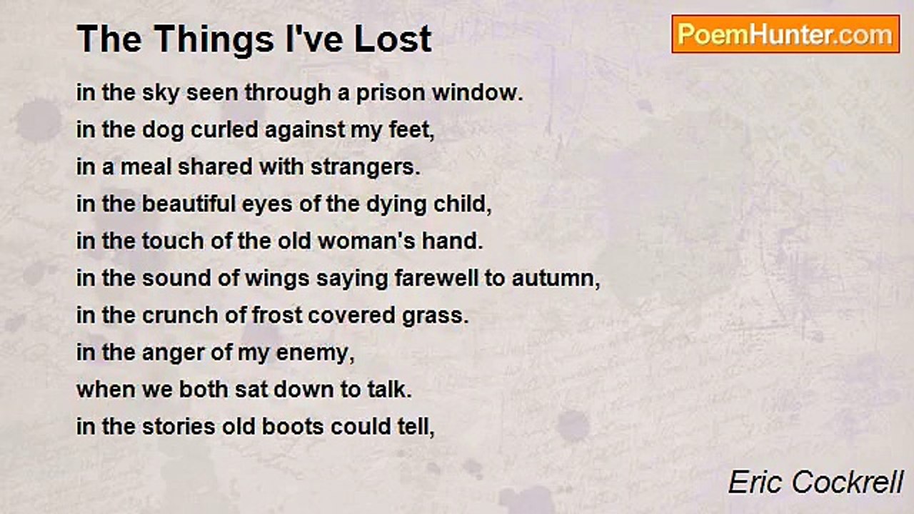 Eric Cockrell - The Things I've Lost