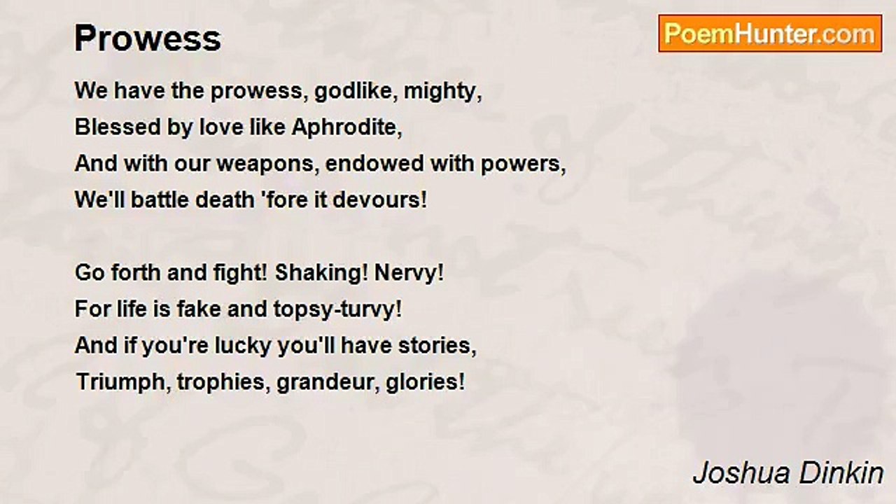 Joshua Dinkin - Prowess