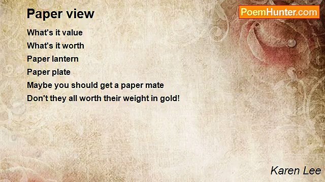 Karen Lee - Paper view