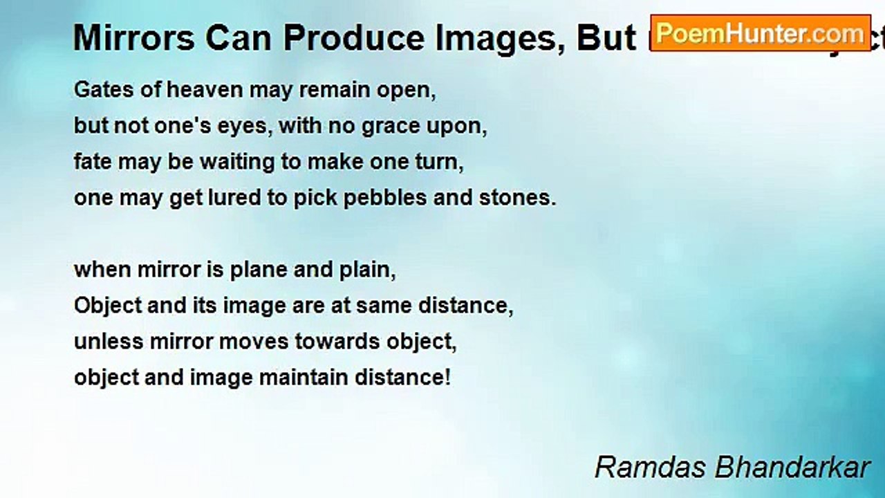 Ramdas Bhandarkar - Mirrors Can Produce Images,...