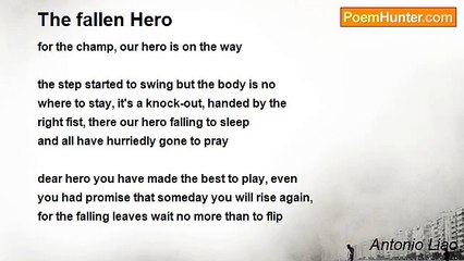 Antonio Liao - The fallen Hero