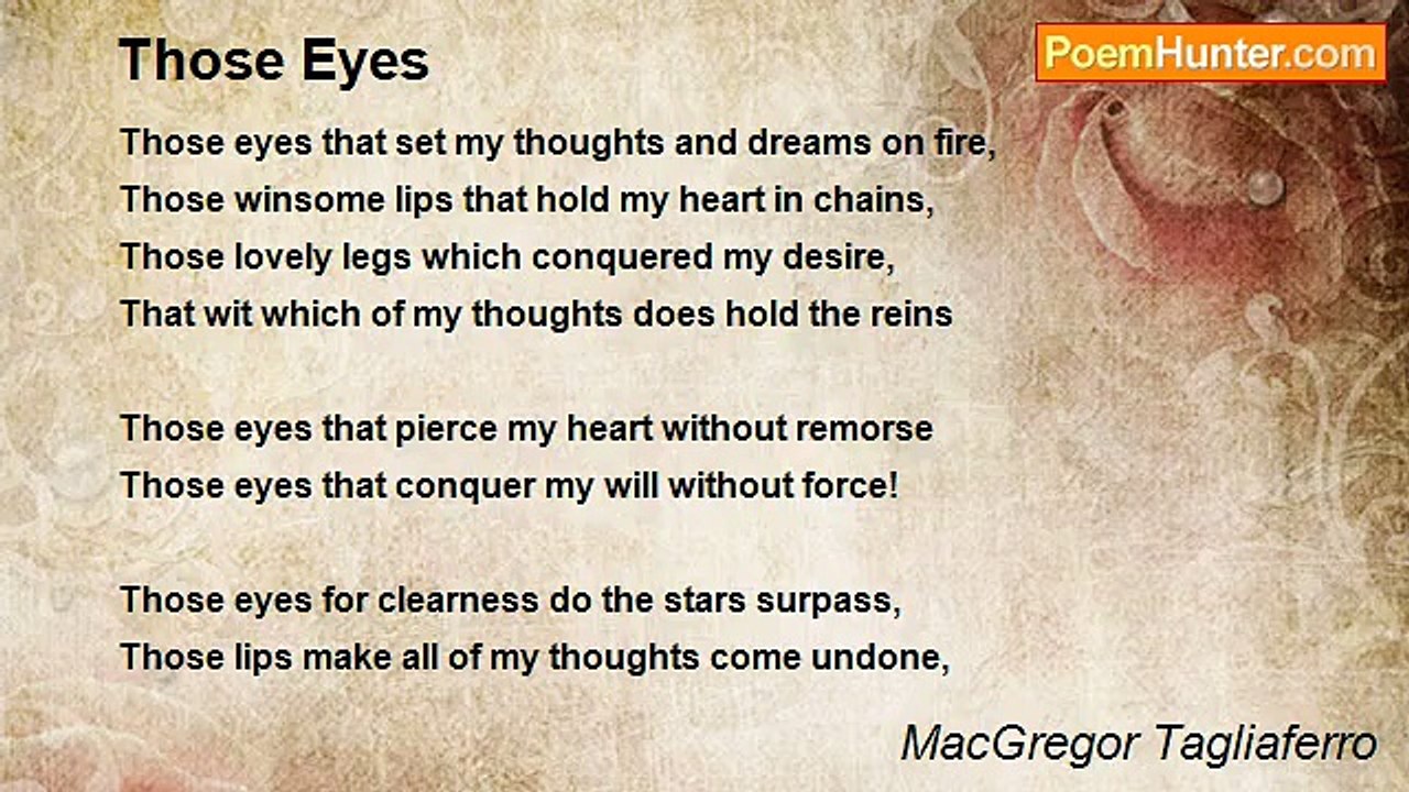 MacGregor Tagliaferro - Those Eyes