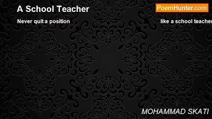 MOHAMMAD SKATI - A School Teacher