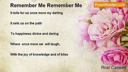 Rosi Caswell - Remember Me Remember Me