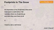 Josh Davoll - Footprints In The Snow