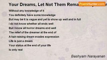 Bashyam Narayanan - Your Dreams, Let Not Them Remain, Only As Dreams