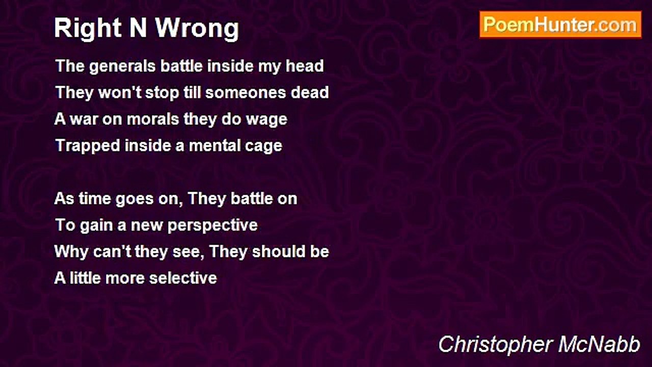 Christopher McNabb - Right N Wrong