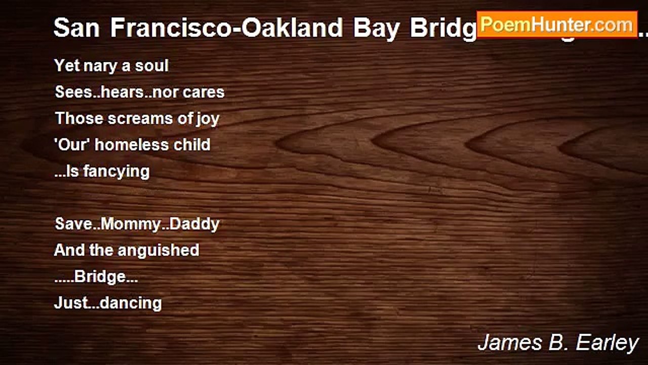 James B. Earley - San Francisco-Oakland Bay Bridge of Lights.....Homeless Child's Perspective