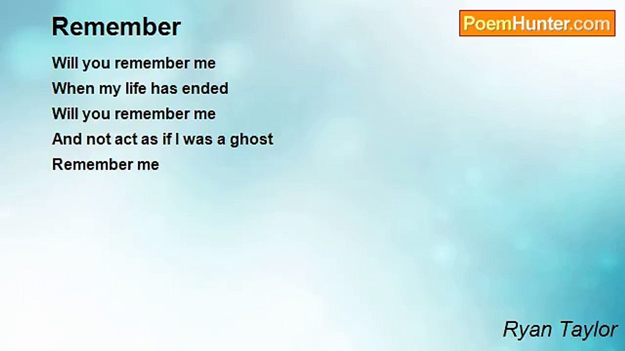 Ryan Taylor - Remember