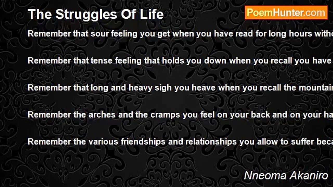 Nneoma Akaniro - The Struggles Of Life