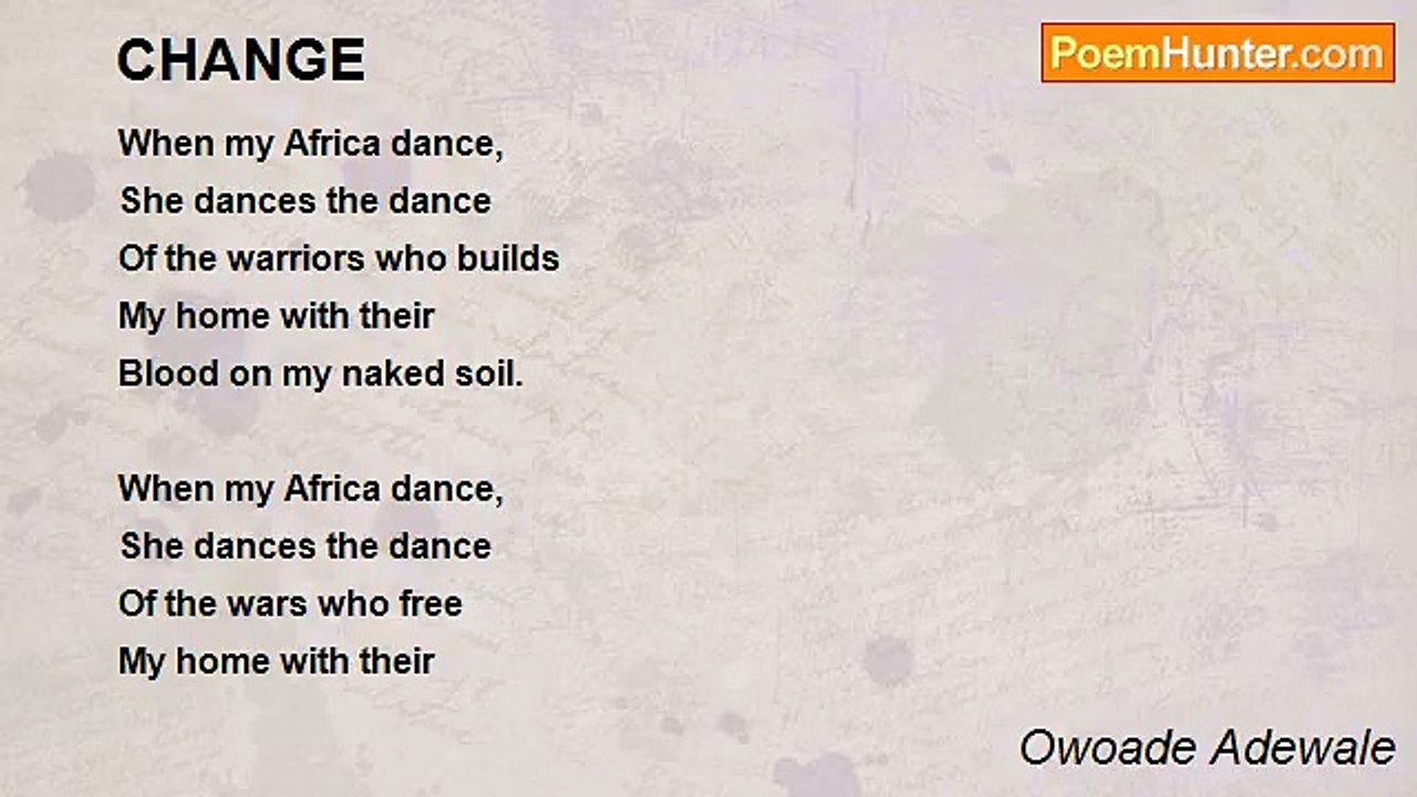 Owoade Adewale - CHANGE