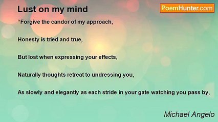 Michael Angelo - Lust on my mind