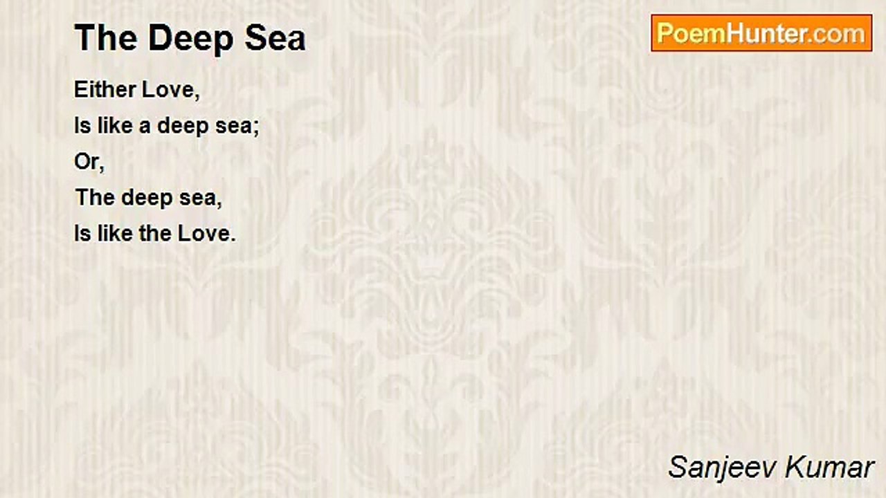 Sanjeev Kumar - The Deep Sea