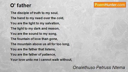 Onalethuso Petruss Ntema - O' father