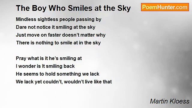 Martin Kloess - The Boy Who Smiles at the Sky