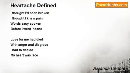 Amanda Deupree - Heartache Defined