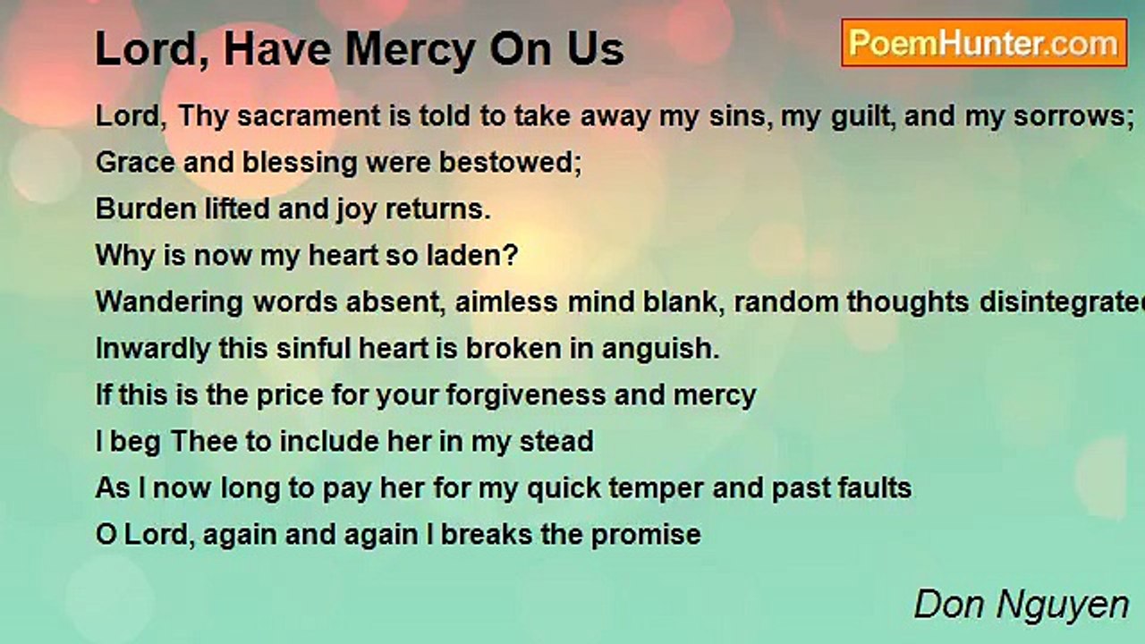 Don Nguyen - Lord, Have Mercy On Us