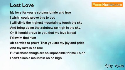 Ajay Vyas - Lost Love
