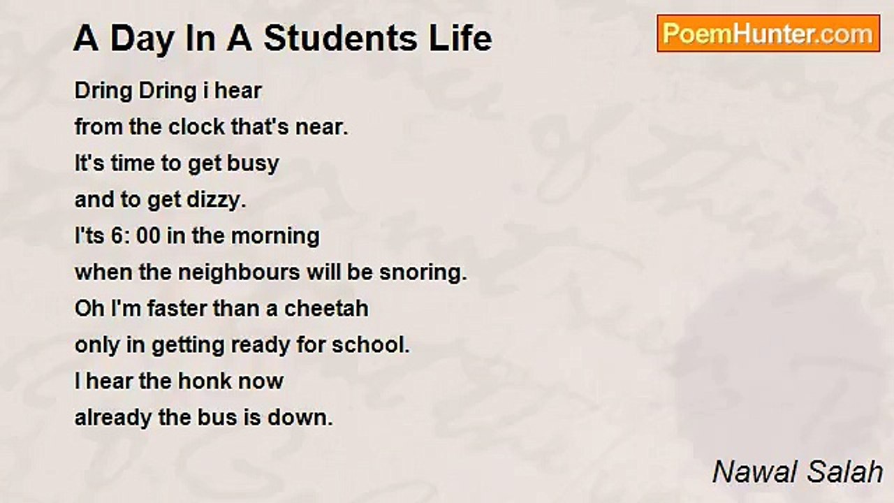 Nawal Salah - A Day In A Students Life