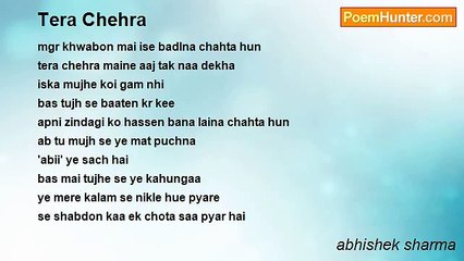 Abhishek Sharma's Romantic Song 'Tera Chehra' 🎶 – A Heartfelt Tribute to Love