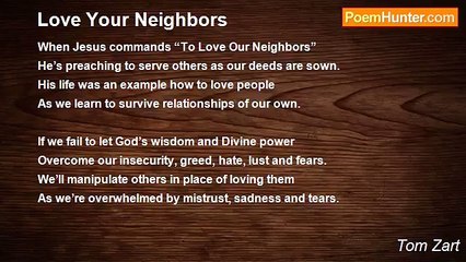 Tom Zart - Love Your Neighbors