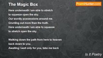 Is It Poetry - The Magic Box