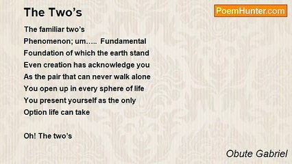 Obute Gabriel - The Two’s