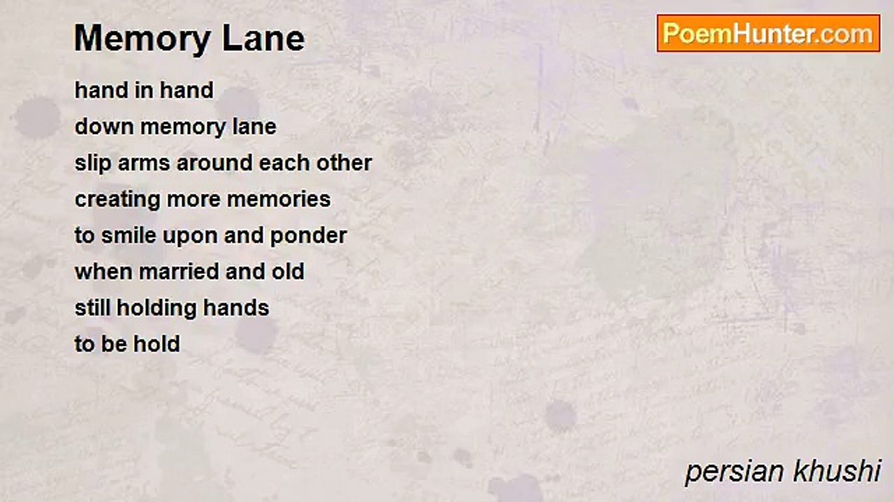 persian khushi - Memory Lane
