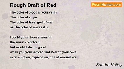 Sandra Kelley - Rough Draft of Red