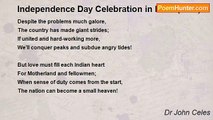 Dr John Celes - Independence Day Celebration in India (67th)