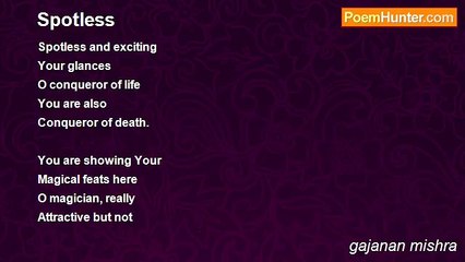 gajanan mishra - Spotless