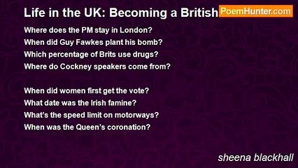 sheena blackhall - Life in the UK: Becoming a British Citizen