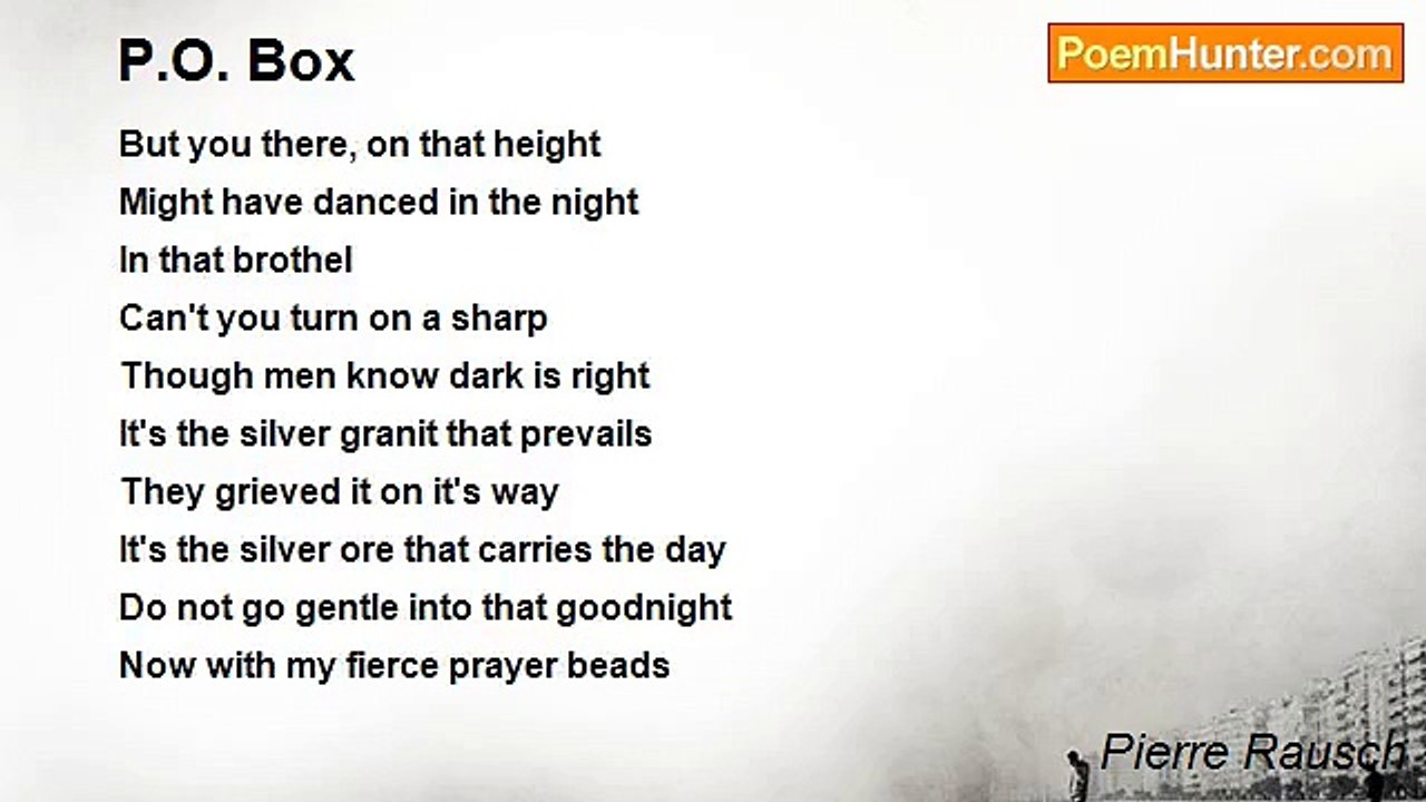 Pierre Rausch - P.O. Box