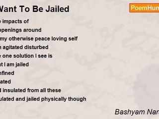 Bashyam Narayanan - I Want To Be Jailed