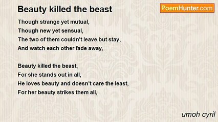 umoh cyril - Beauty killed the beast