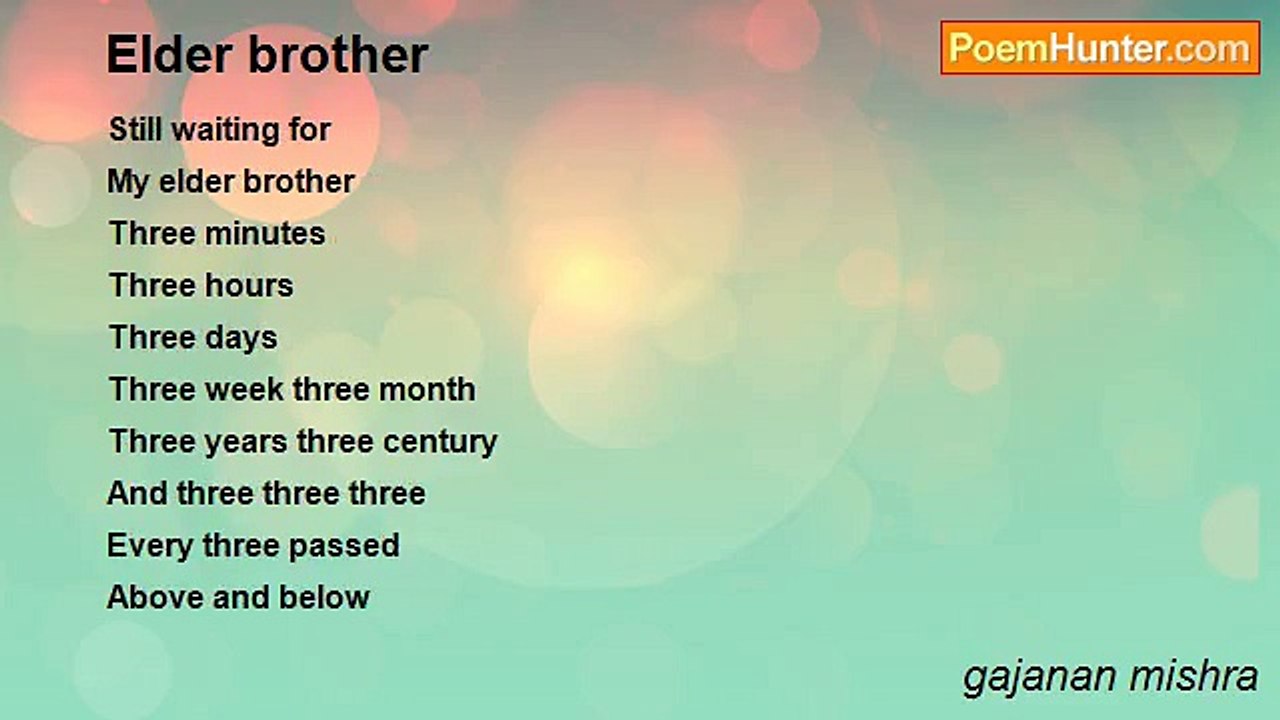 gajanan mishra - Elder brother