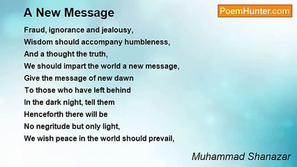 Muhammad Shanazar - A New Message