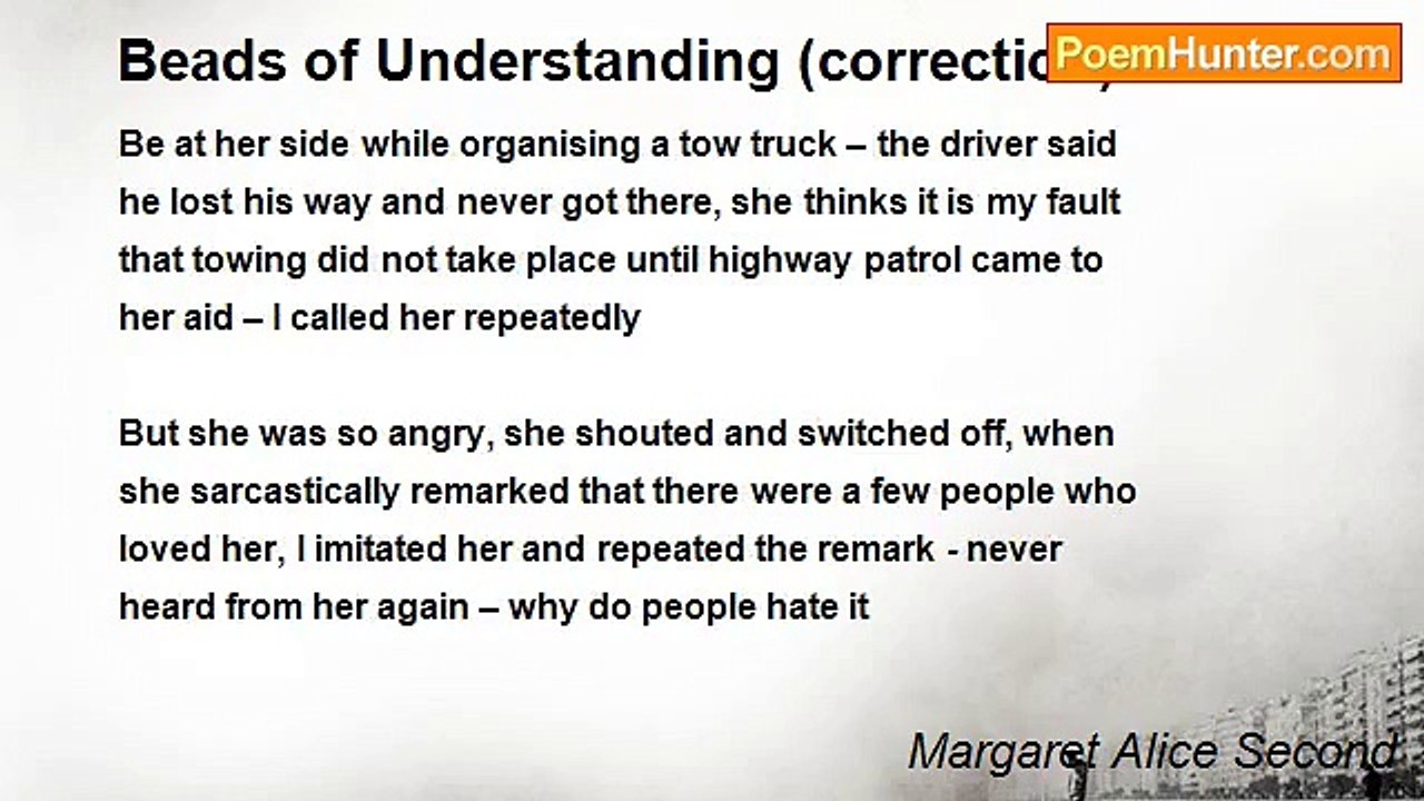Margaret Alice Second - Beads of Understanding (correction)