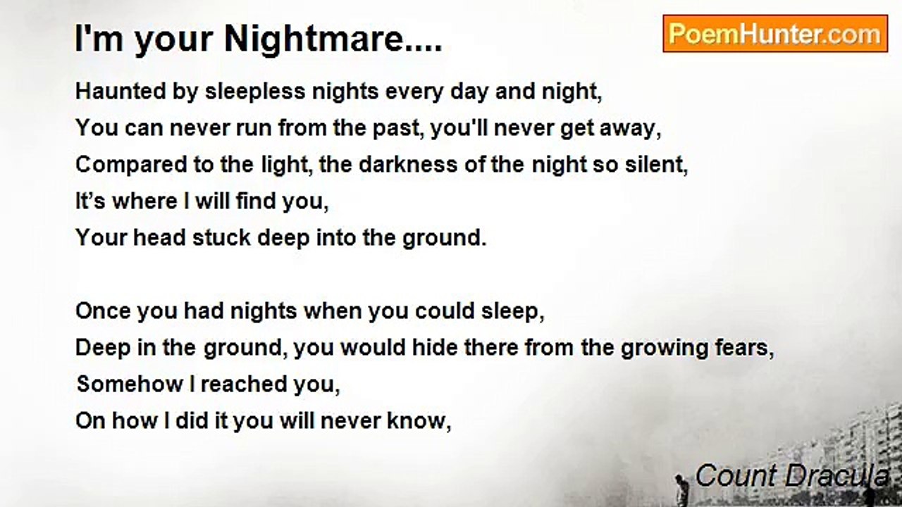Count Dracula - I'm your Nightmare....