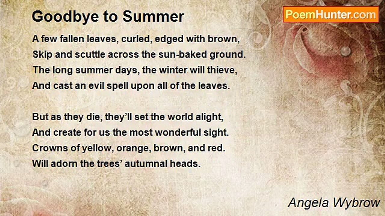 Angela Wybrow - Goodbye to Summer
