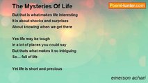 emerson achari - The Mysteries Of Life