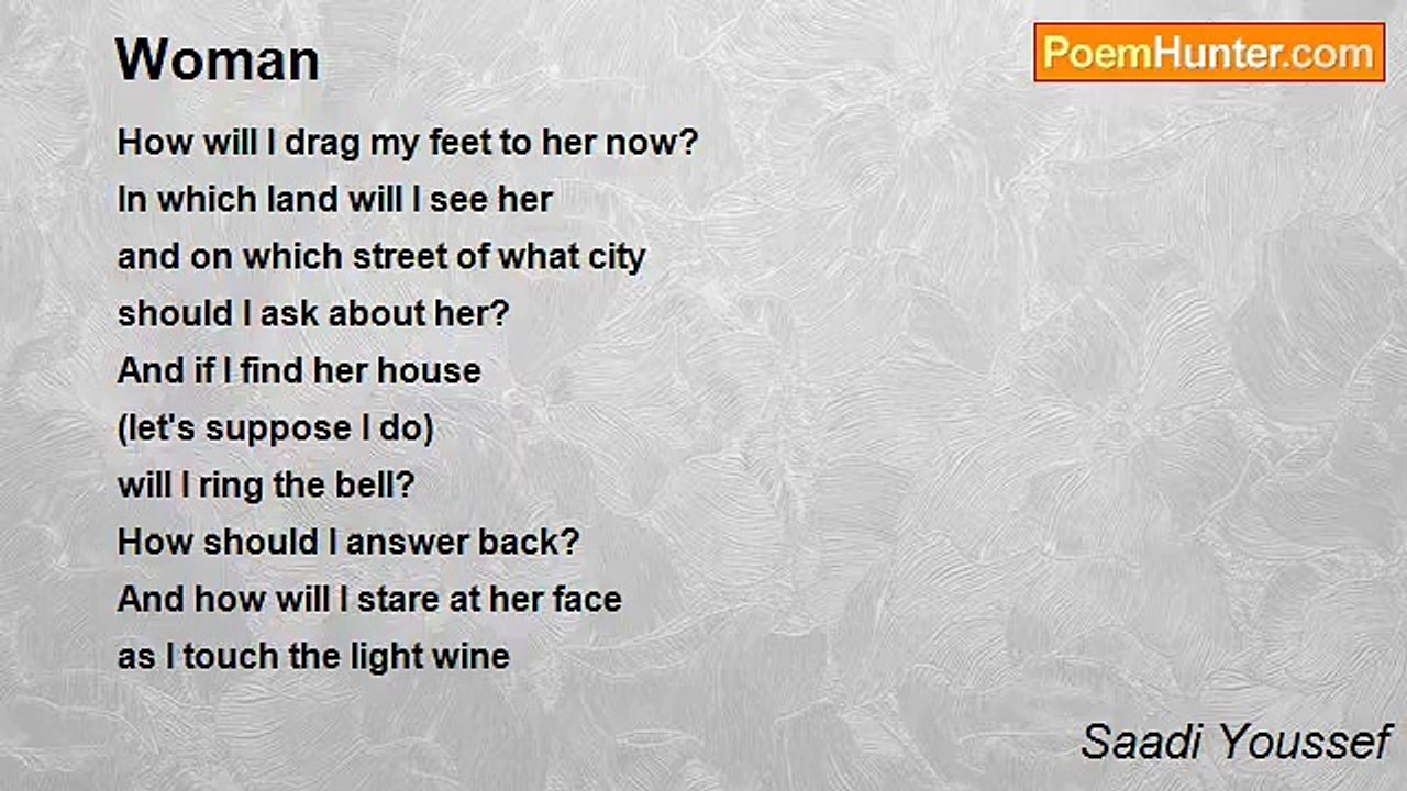 Saadi Youssef - Woman