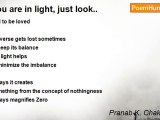 Pranab K. Chakraborty - You are in light, just look..